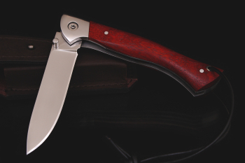 Нож "Легионер 2" Клинок Bohler N690. Больстер нержавеющая сталь. Рукоять дерево Падук.